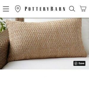 Pottery Barn Honeycomb pillow